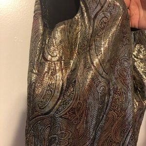 J-Crew Metallic Top